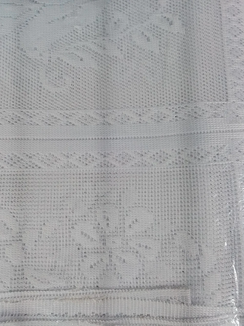 Fiesta white lace tablecloth - elegant home dining accent